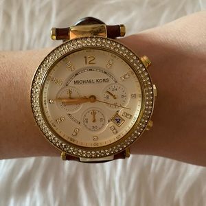 Michael Kors watch leather strap